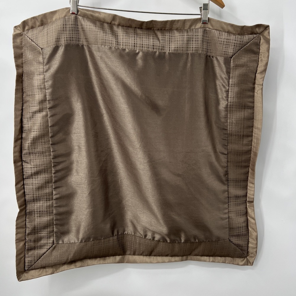 Martha Stewart EURO‎ Pillow Sham Square 26 x 26 Brown EUC